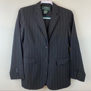 Lauren Ralph Lauren Pin Stripe Blazer Jacket black